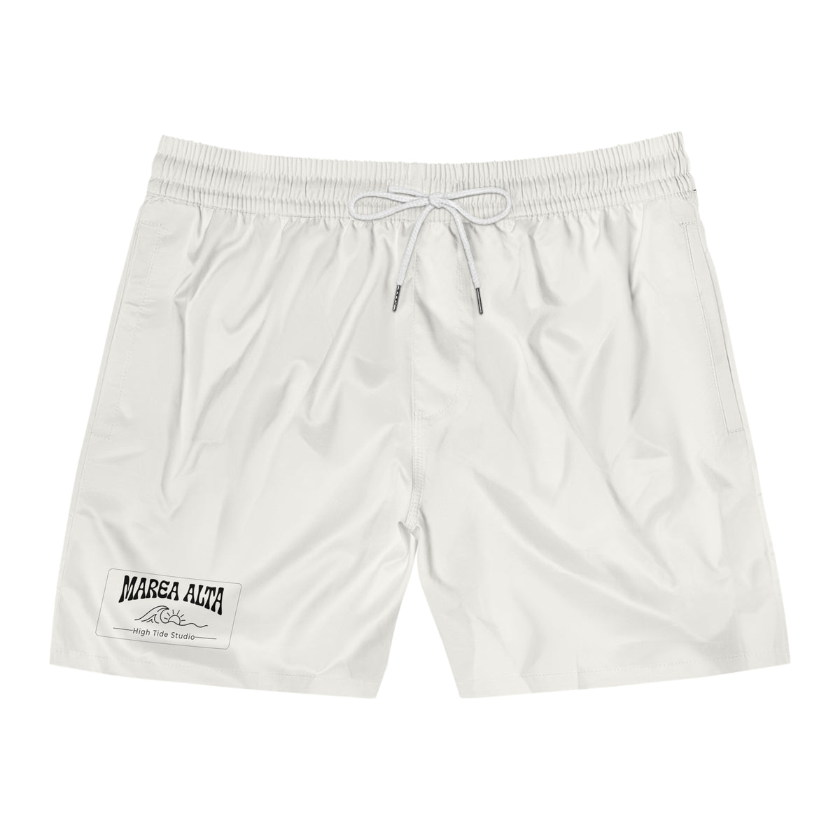 Mid-Length Swim Shorts Marea Alta - Blanco