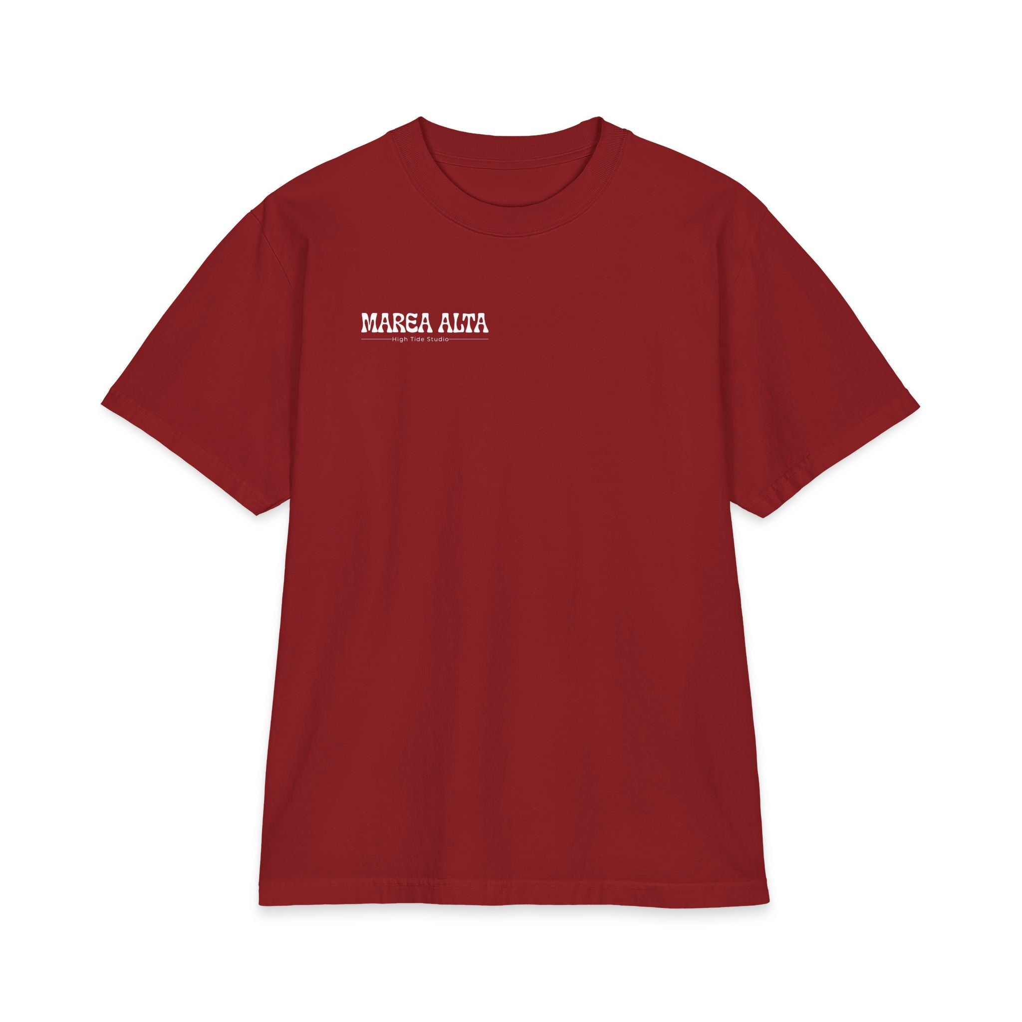 Camiseta Oversized Surf Vintage Marea Alta – Rojo