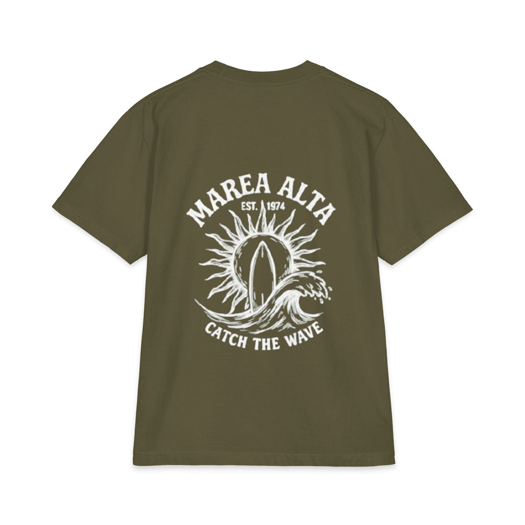 Camiseta Oversized Surf Vintage Marea Alta – Verde