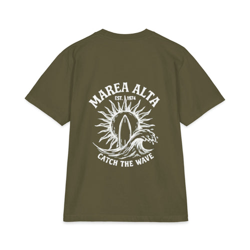 Camiseta Oversized Surf Vintage Marea Alta – Verde