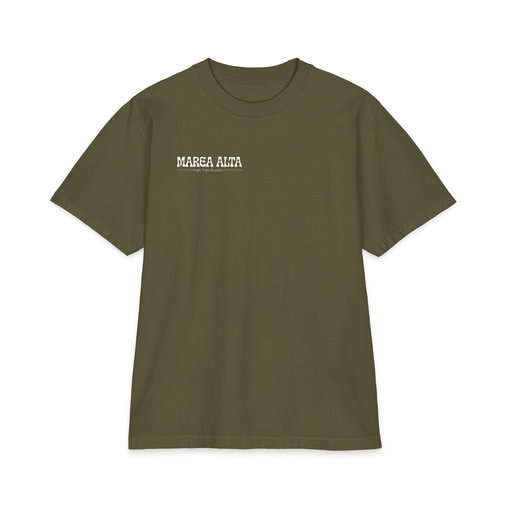 Camiseta Oversized Surf Vintage Marea Alta – Verde